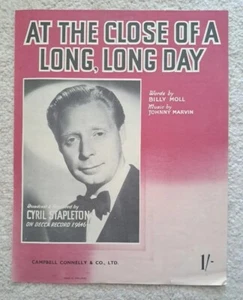 Am Ende eines langen, langen Tages aufgenommen von Cyril Stapleton Vintage Noten - Bild 1 von 3
