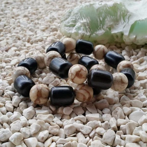 Dunkle Farbe Tamarinde Kernholz Armband Galih Asem Mix echte Meereskoralle - Bild 1 von 6