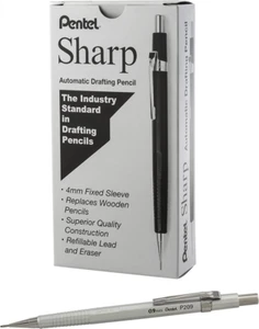 Pentel Sharp Mechanical Pencil, 12 Count (Pack of 1), Metallic Silver - Picture 1 of 8