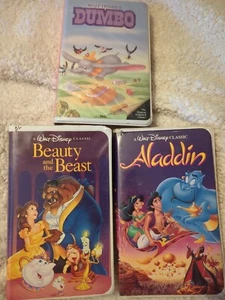 Disney VHS Lot of 5 WALT DISNEY CLASSIC BLACK DIAMOND EDITION! Read description  - Picture 1 of 12