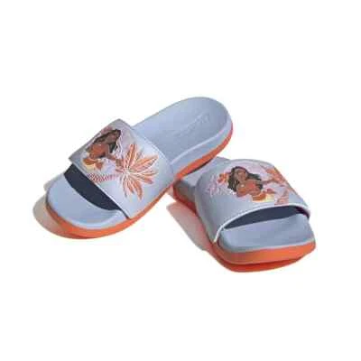 Adidas x Disney Moana Adilette Slides Niños Talla 3 Sandalias Cómodas NUEVAS - HP7757 Foto 1 de 4