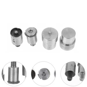4 Pcs Manual Mold Press Punch Machine Tool Snap Fastener Button Die - Picture 1 of 12