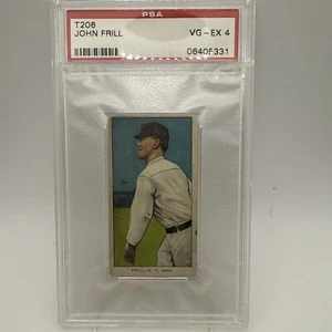 1909-11 T206 #179 John Frill Piedmont 460 25 PSA 4 Follow Thru - Bild 1 von 2