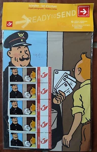 TINTIN Set d'écriture LA POSTE : 5 timbres + 5 enveloppes + 10 papiers - Imagen 1 de 2
