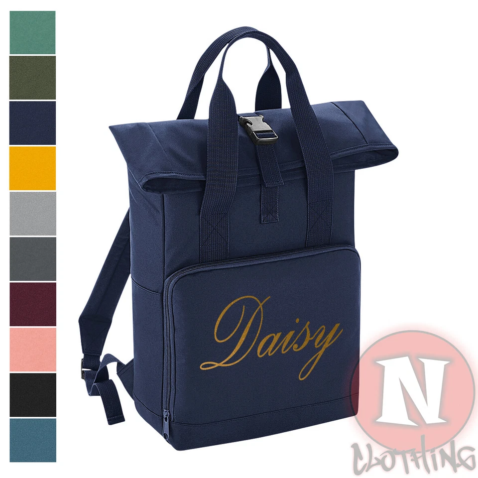 Personnel Sac à Dos Double Poignée dessus Roulable Vacances Voyage École Eco - Photo 1/1