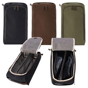 Canvas Shoe Bag Portable Travel Organizer For Footwear - Picture 1 of 23
