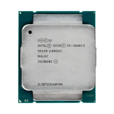Server CPU Intel Xeon E5-2660 V3 2.6GHz Socket 2011-3 SR1XR - Image 1 of 2