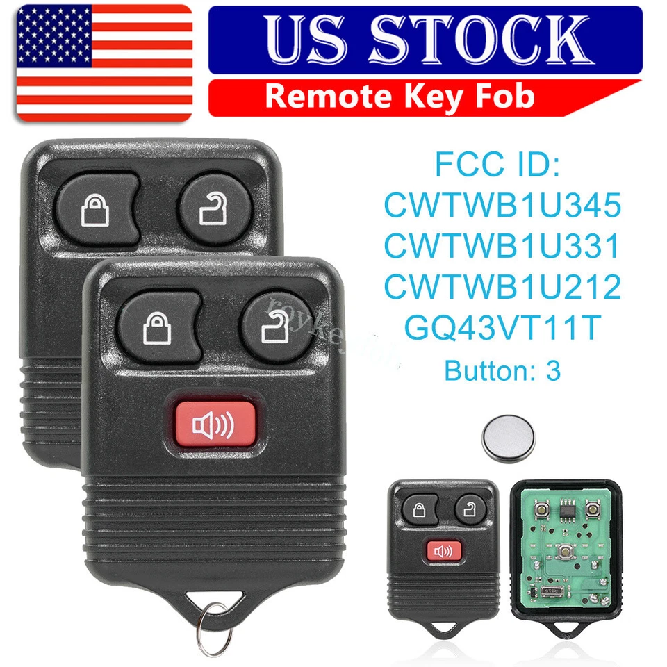 2 Repuestos Para 1999 2000 2001 2002 2003 2004 Ford F-250 Super Duty Llavero Foto 1 de 4