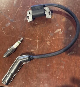 briggs and stratton coil 595038 with a spark plug - Picture 1 of 3