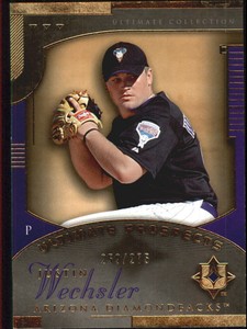 2005 Ultimate Collection Arizona Baseball Card #177 Justin Wechsler RC