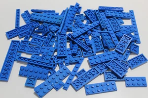 LEGO 100 Platten Plates einreihig zweireihig blau blue #2179 - Bild 1 von 1