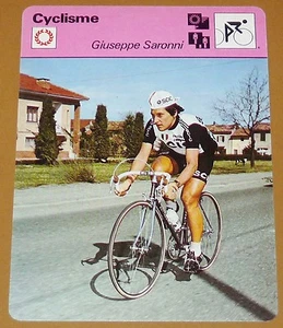 CYCLISME CICLISMO GIUSEPPE SARONNI GIRO TOUR FRANCE ITALIA - Imagen 1 de 1