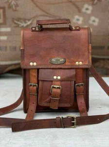 Bags For Women's Bull Leather Cross body Vertical Shoulder Satchel Messenger  - Picture 1 of 12