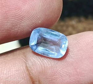 Piedra preciosa suelta natural de goshenita azul para joyería de anillo corte cojín de 2,8 quilates - Imagen 1 de 9