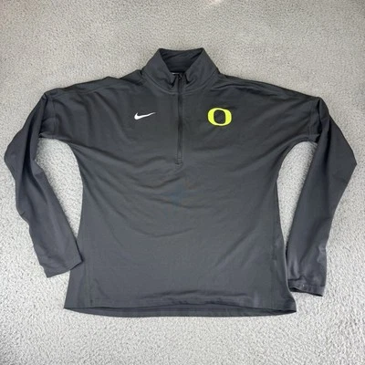 Pullover Nike Running Oregon Ducks para mujer gris 1/4 cremallera talla M Dri Fit Foto 1 de 4