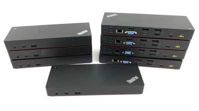 Lote de 8 estaciones de acoplamiento Lenovo Thinkpad Thunderbolt 3 03X7543 03X7133 40AC Foto 1 de 4
