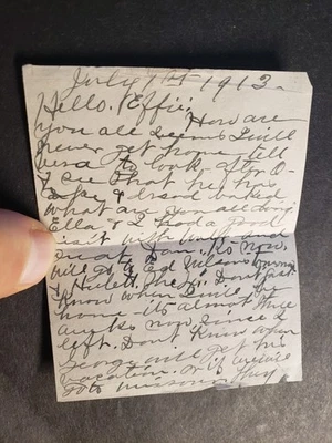 ALVA, CROOK County, WYOMING 1913 Postcard WYO to CASTLE ROCK, SD w/ letter - Image 1 of 3