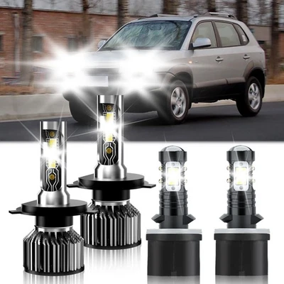 4x faros delanteros LED bombilla antiniebla alta/baja para Hyundai Tucson 2010-2012 2013 Foto 1 de 4