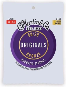 Gitarre Original Akustik M140, 80/20 Bronze, leichte Gitarrensaiten - Bild 1 von 2