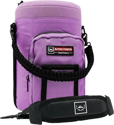 Portabotellas de agua aislante NATURE PIONEER con hombro de un galón, púrpura  Foto 1 de 4
