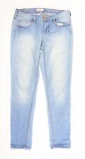 Janina Womens Blue Cotton Straight Jeans Size 38 in L31 in Regular