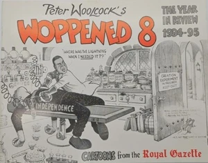 Woppened 8 1994-95 Bermuda Royal Gazette Political Cartoons Peter Woolcock - Picture 1 of 4