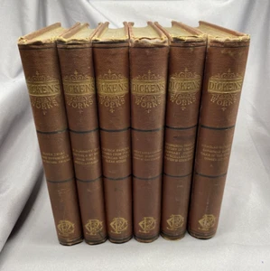 The Works of Charles Dickens Volume I II III IV V VI Collier's Unabridged Set - Bild 1 von 21