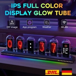 IPS RGB Tube Clock Nixie Art Oled Display Uhr mit Wi-Fi - Bild 1 von 8