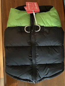 Gooby Padded Vest Dog Jacket Warm Zip Up Vest Fleece Jacket with D Ring Leash Ne - Picture 1 of 4