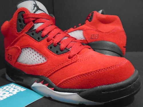 NIKE AIR JORDAN V 5 RETRO GS OG RAGING BULL ROSSO FUOCO NERO 440888 600 4 5Y 4 5