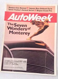 Autoweek Magazine Seven Wonders Of Monterey September 4, 1995 020617RH - Imagen 1 de 1