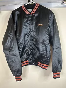 Vintage Stihl Herren große Satin Swingster Jacke Made in USA schwarz und orange - Bild 1 von 10