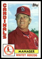 1984 Topps Whitey Herzog St. Louis Cardinals #561