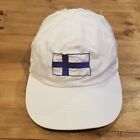 Vintage Finland Nike Hat Cap One Size White Stretch Flex Fitted