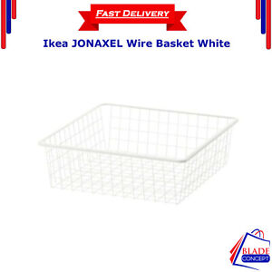 Ikea JONAXEL Wire Basket White 19 5/8x20 1/8x5 7/8" 404.199.63-FAST SHIPPING-NEW