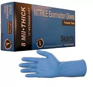 SKINTX (X-Large) 10 mil 12" esame nitrile senza polvere 50pz per scatola ET50020 - Foto 1 di 2
