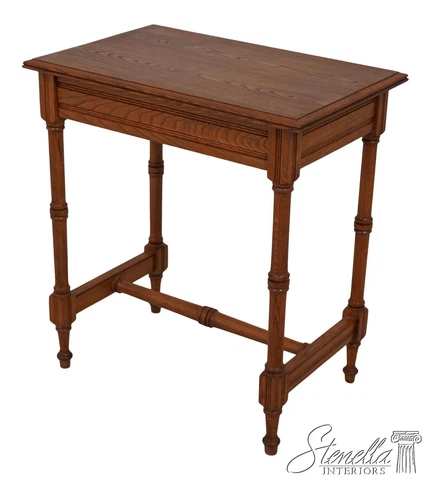 F2604EC: Victorian Eastlake Oak Occasional Table Cover