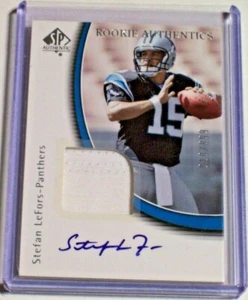 05 SP Authentic Rookie Jersey Autograph Stefan LeFors /899 Panthers Louisville - Picture 1 of 1