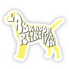 YELLOW LABRADOR RETRIEVER LAB I LOVE MY PET DOG DECAL BUMPER STICKER LAPTOP +
