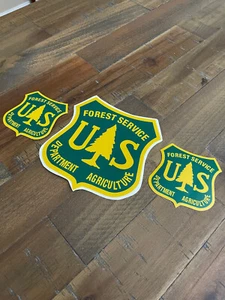 US FOREST SERVICE DEPT AGRICULTURE STICKERS DECALS LOT OF 3 LAMINATED QUALITY - Picture 1 of 2