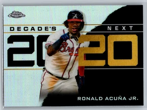Ronald Acuna Jr 2020 Topps Chrome Decade's Next DNC-5 Atlanta Braves - Picture 1 of 2