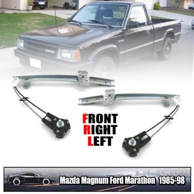 Front LR Electric Window Regulator W/O Motor For Mazda Bravo Ford Courier 85-98 - Image 1 of 4