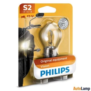 1x S2 Vision Moto lamp Motorcycle 12V 35/35W BA20d 12728BW PHILIPS - Picture 1 of 1