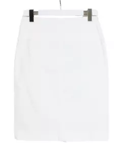 Prada Rock Damen (It) 44 Mini Reißverschluss Fly Front Entlüftungs Weiß Freizeit - Bild 1 von 10
