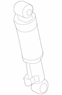 Genuine Hyundai 2013-2015 Santa Fe Rear Suspension Shock Absorber 55310-4Z300 - Image 1 of 2