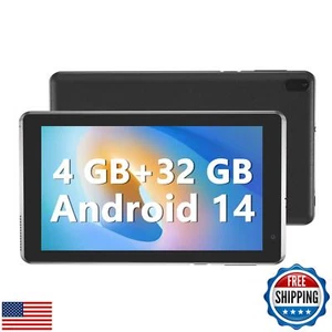 YQSAVIOR 7 inch Tablet 4GB RAM 32GB ROM Quad-Core Processor Android 14 Tablet - Picture 1 of 5