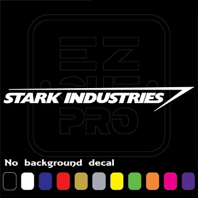 ORACAL 2X STARK INDUSTRIES LOGO MARVEL IRON MAN AVENGERS BATMAN STICKER VINYL DECAL CAR