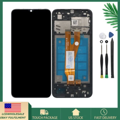 Digitalizador táctil con marco con pantalla LCD para Samsung Galaxy A03 Core A032F A032M Foto 1 de 4