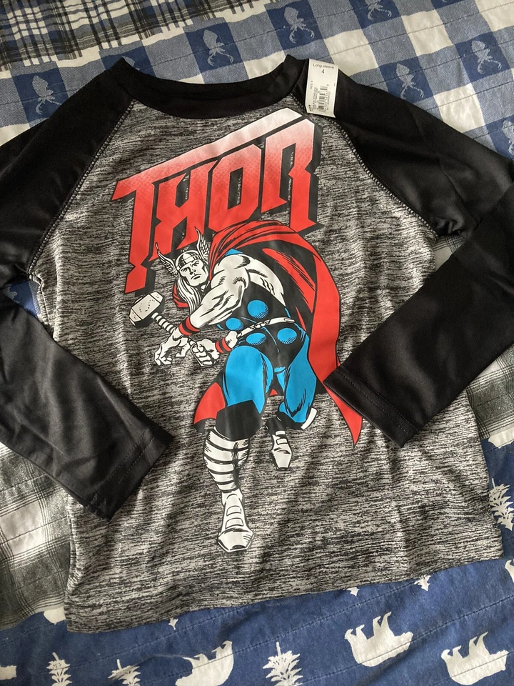 New Thor 男孩 4 码衬衫 — 第 1/4 张图片