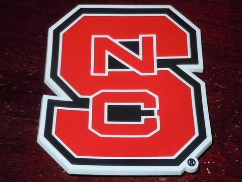 NORTH CAROLINA STATE WOLFPACK Vtg NCAA ACC Thick RUBBER MAGNET Standings Board Cover
